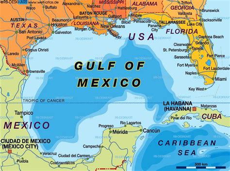 Key principles of MAP Map Of Gulf Of Mexico